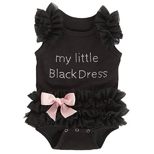 Ganz Baby Girls Embroidered Little Black Dress